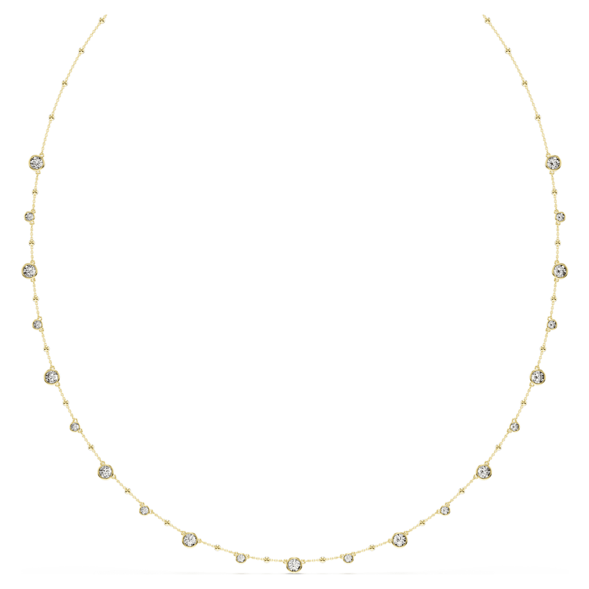 Collana Imber, Taglio Round, Bianca, Finitura oro 18K OS