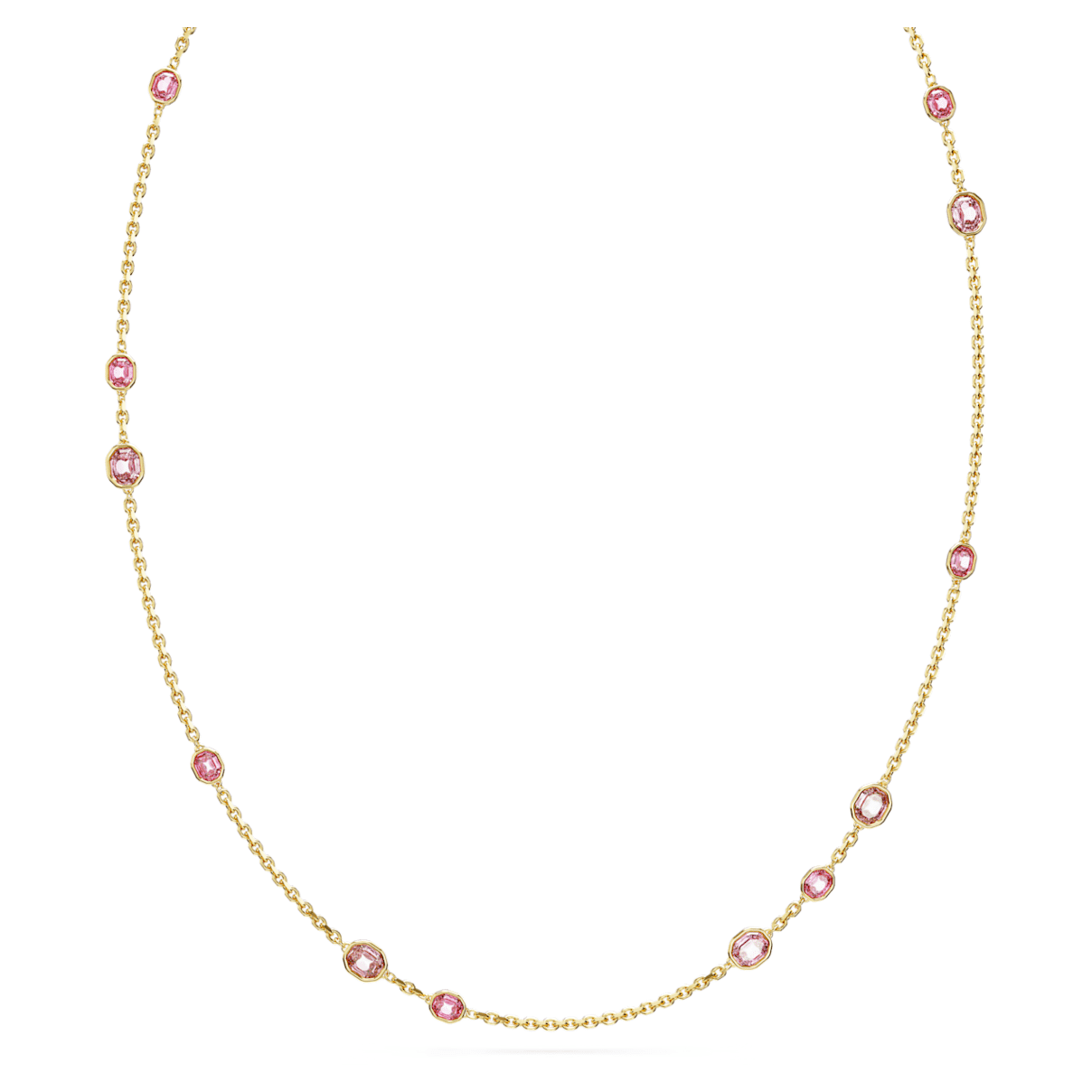 

Imber strandage, Octagon cut, Long, Pink, Gold-tone plated