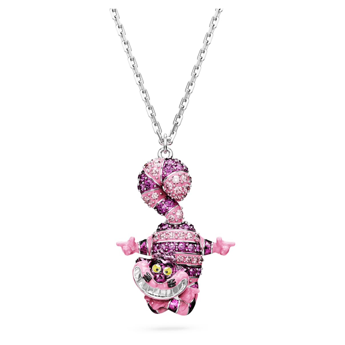 

Pendente Alice in Wonderland, Gatto, Rosa, Placcato rodio