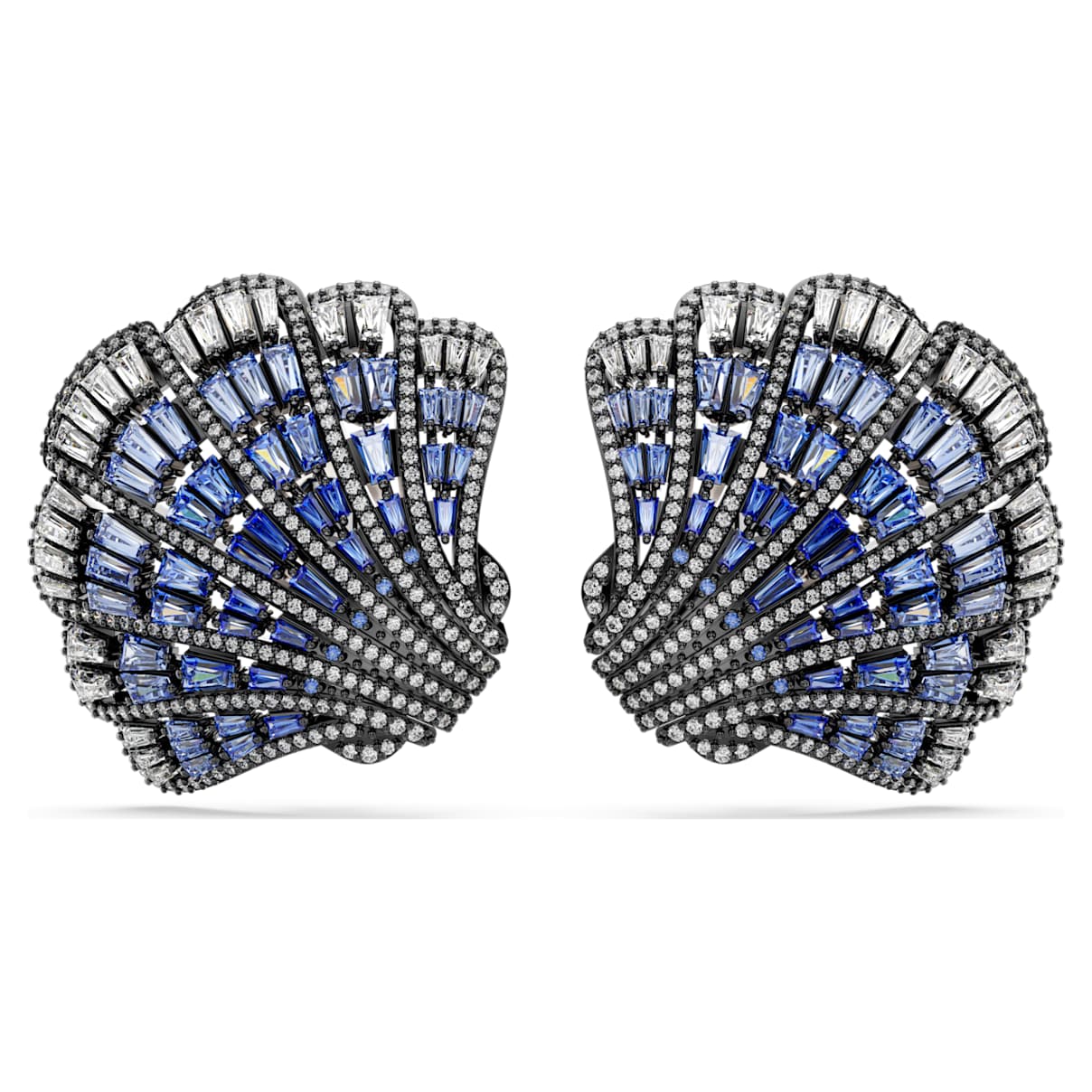 

Boucles d'oreilles clip Idyllia, Coquillage, Bleues, Finition mix de métal