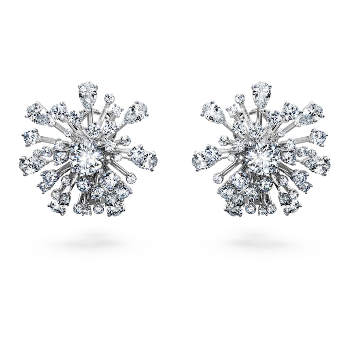 

Galaxy stud earrings, Lab-grown diamonds 5.5 ct tw, Mixed shapes, 14K white gold