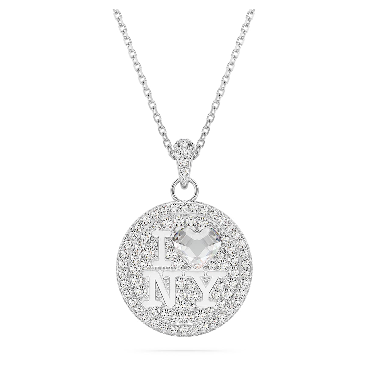 Shop Swarovski I Love Ny Pendant In White