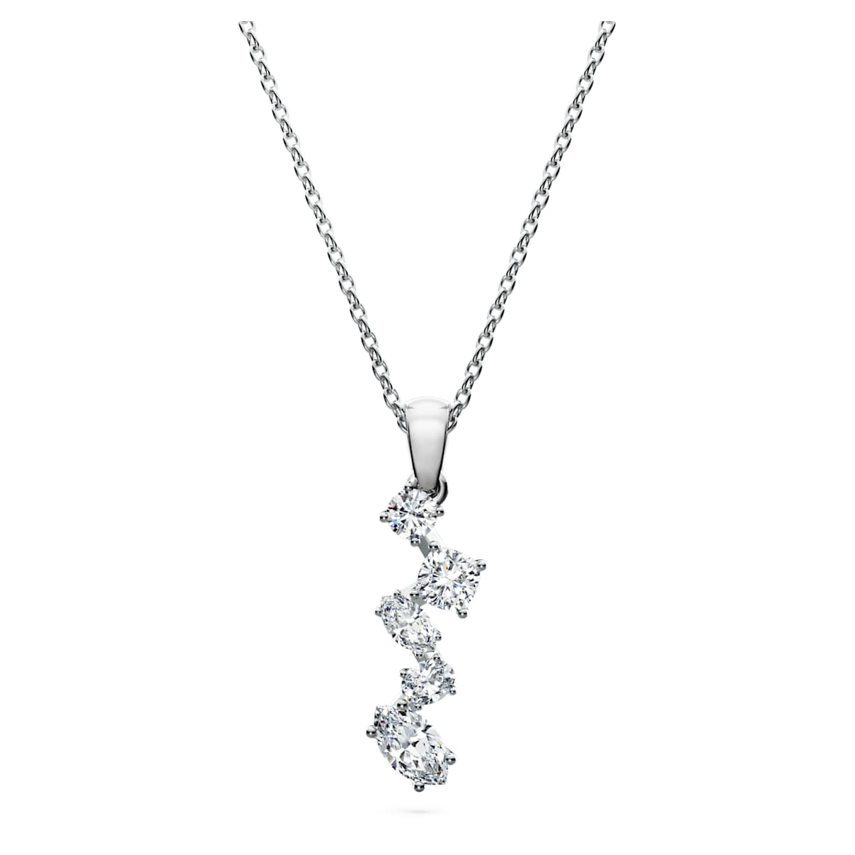 Galaxy Anhänger, Im Labor gezüchteter Diamanten 0,9 ct tw, Verschiedene Schliffe, 18K Weißgold