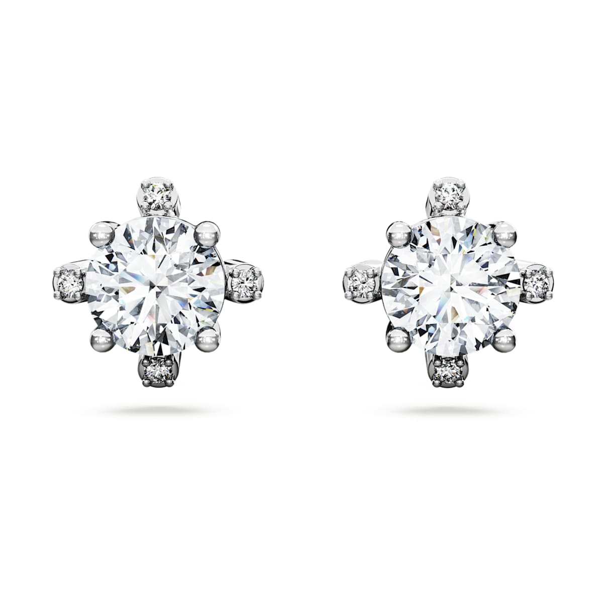 Galaxy Ohrstecker, Im Labor gezüchteter Diamanten 2,1 ct tw, Rundschliff, 18K Weißgold