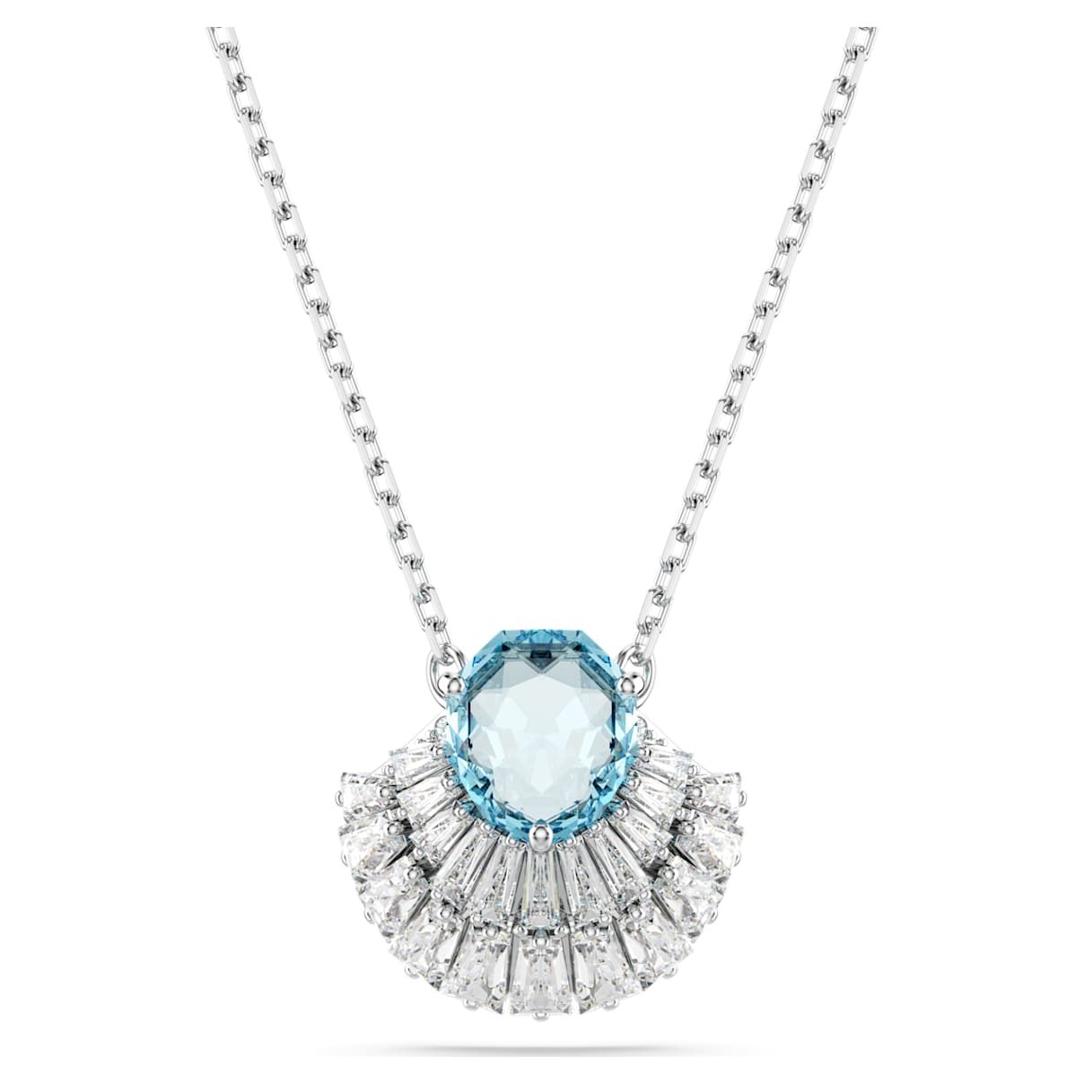 

Idyllia pendant, Shell, Blue, Rhodium plated