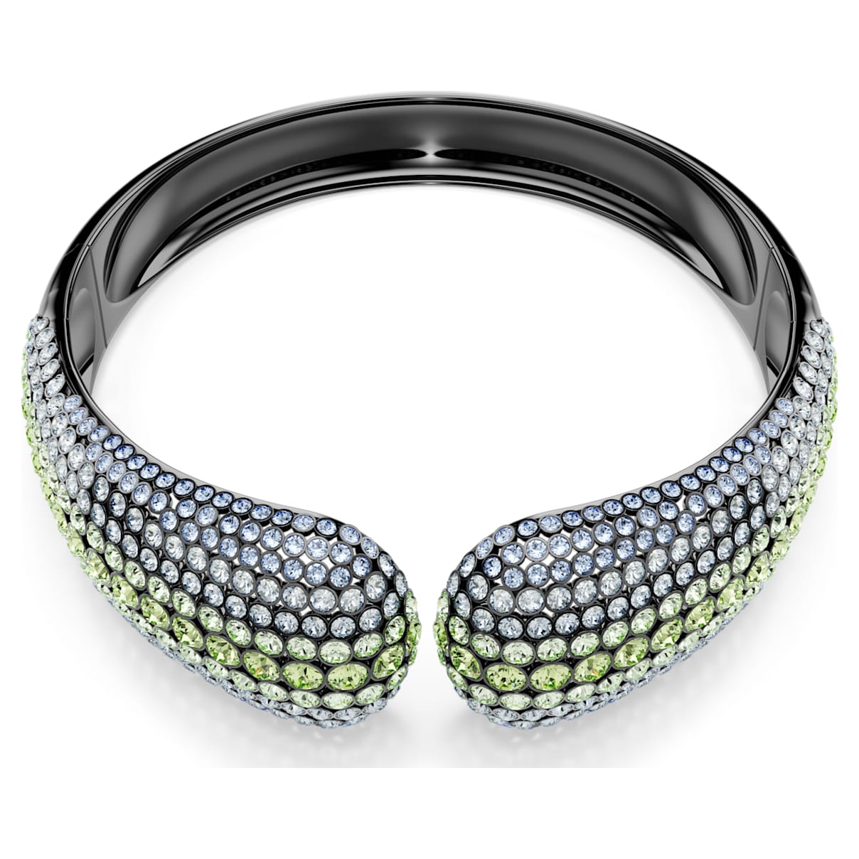 

Sublima choker, Round cut, Multicoloured, Ruthenium plated