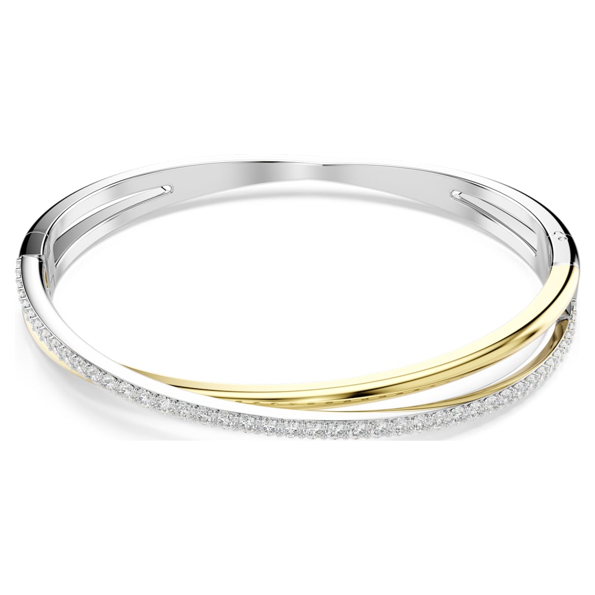 Hyperbola armband, Ronde slijpvorm, Wit, Gemengde metaalafwerking