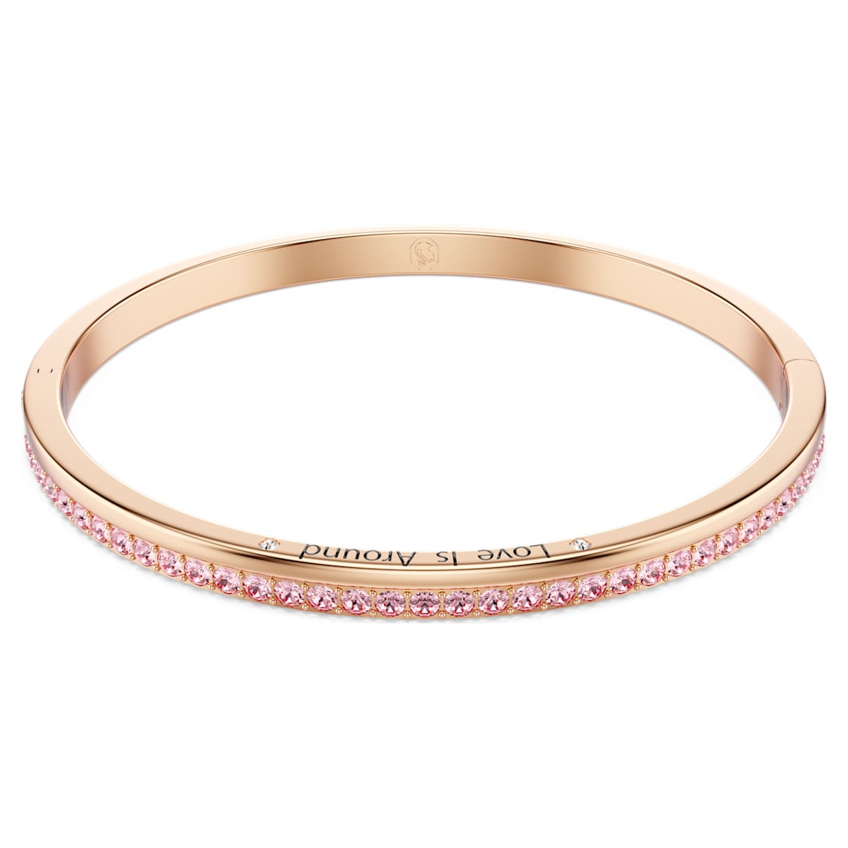 

Connexus bangle, Round cut, `Love is around`, Pink, Rose gold-tone plated