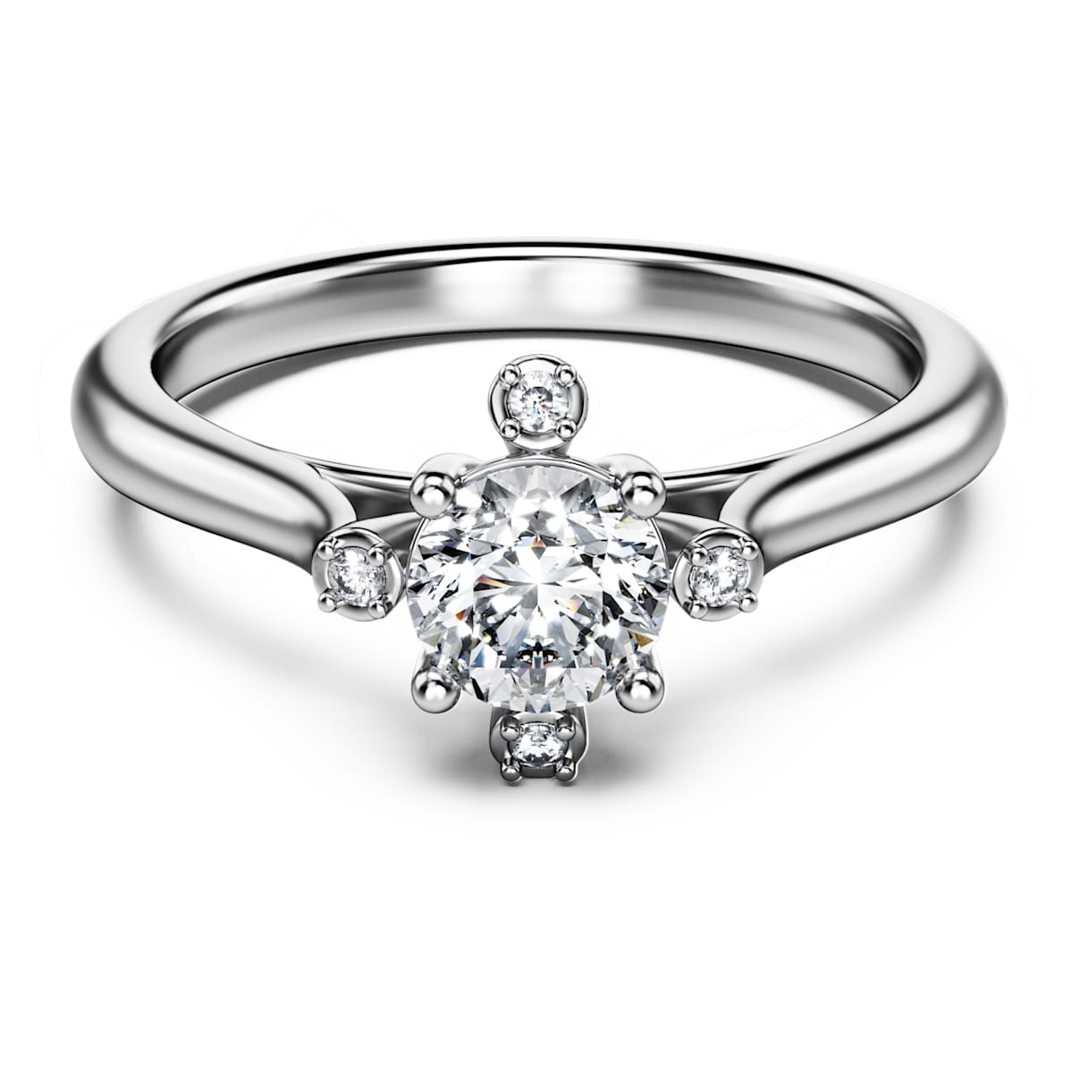 

Anillo Galaxy, Diamantes creados en laboratorio (peso total de 0,5 quilate), Forma redonda, Oro blanco de 18 quilates