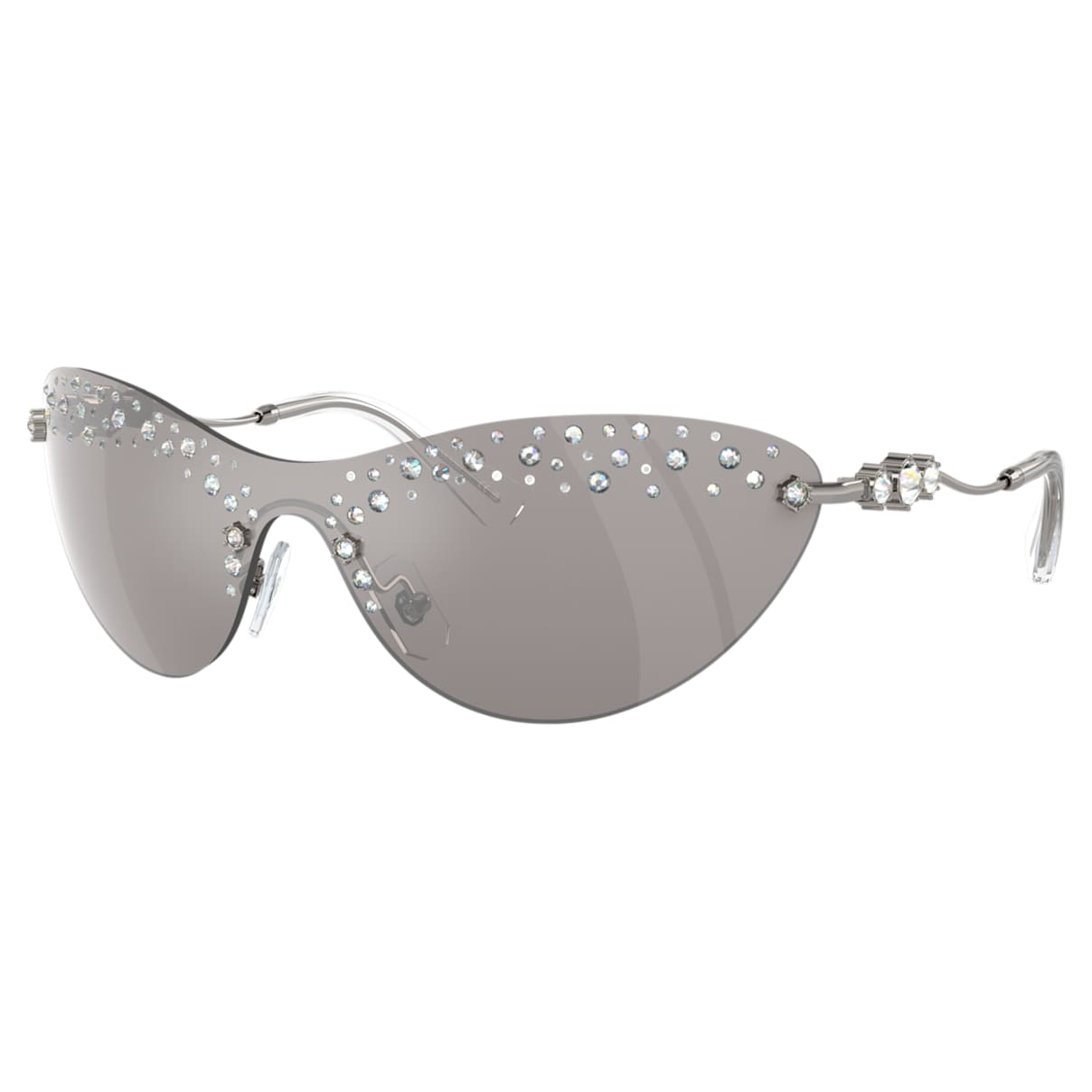Sunglasses, Mask, Silver tone