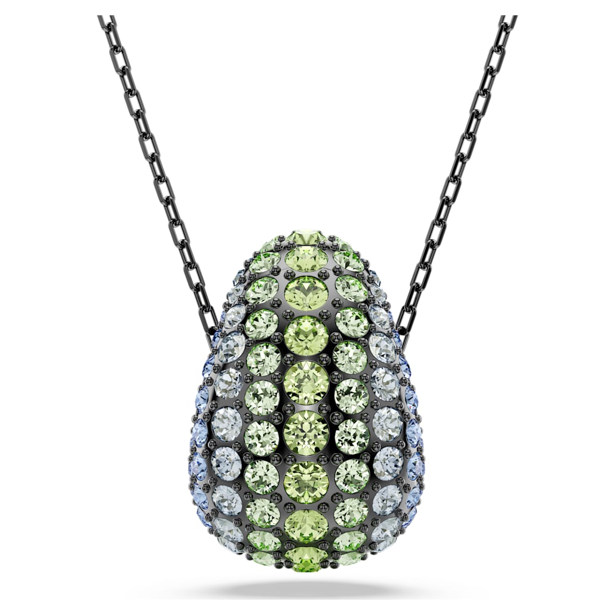 

Sublima pendant, Round cut, Multicoloured, Ruthenium plated
