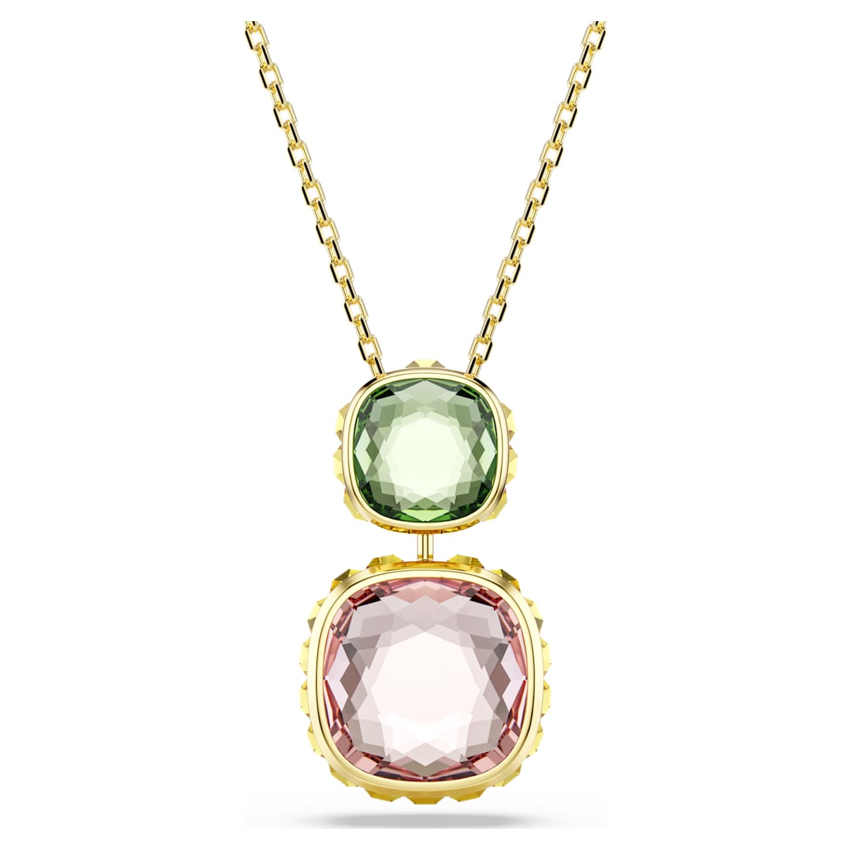 Chroma Anhänger, Kissenschliff, Mehrfarbig, 18K Goldbeschichtet Unisex OS