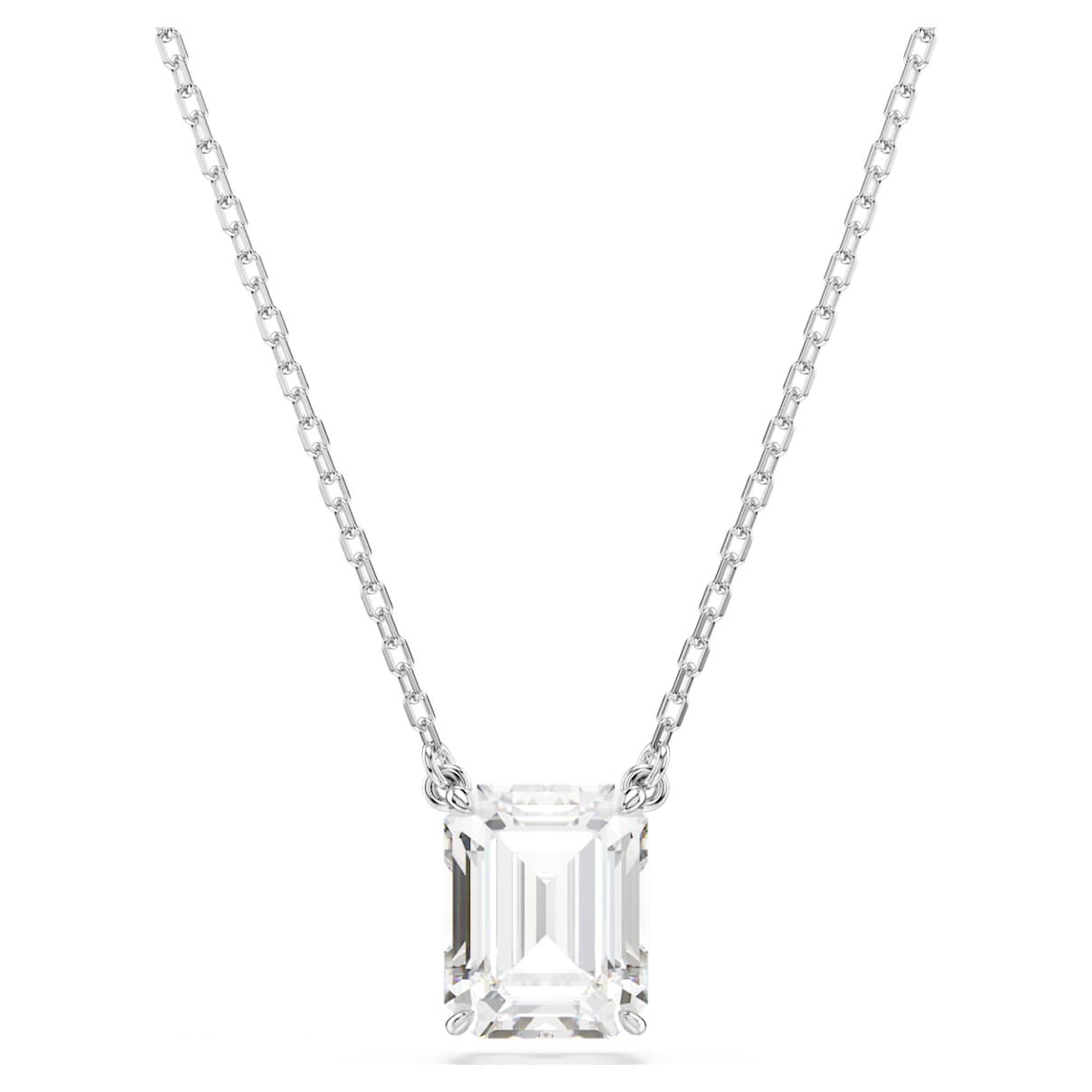 Stilla hanger, Octagon-slijpvorm, Wit, Rodium toplaag