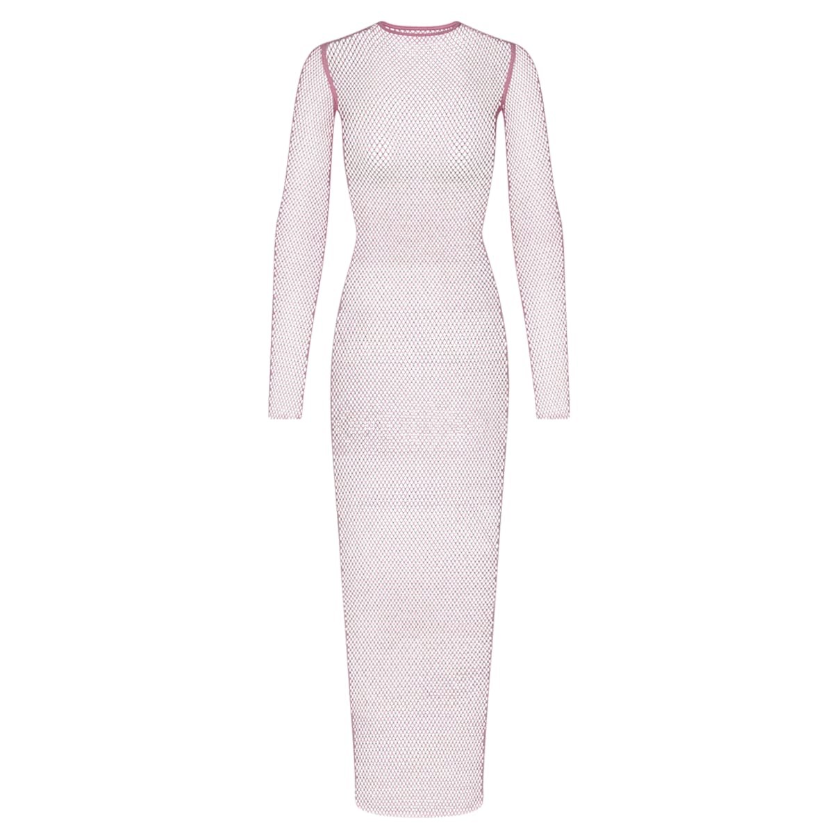 

Swarovski x SKIMS Stretch Net Long Sleeve Dress