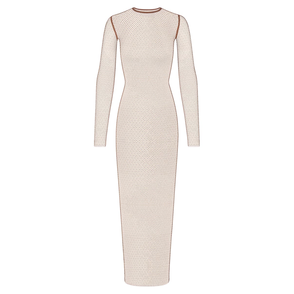 

Swarovski x SKIMS Stretch Net Long Sleeve Dress