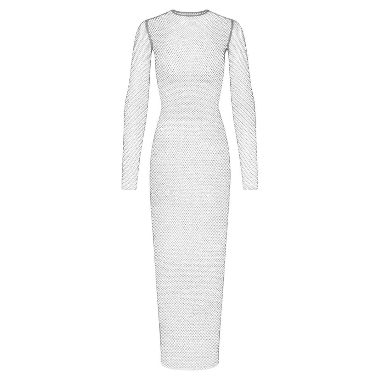 

Swarovski x SKIMS Stretch Net Long Sleeve Dress