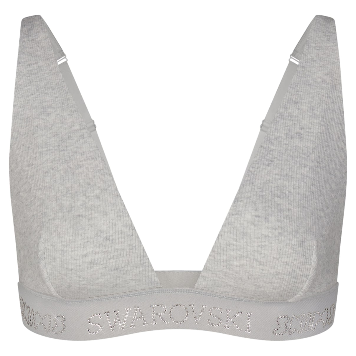 

Swarovski x SKIMS Bralette de escote pronunciado en Cotton Rib