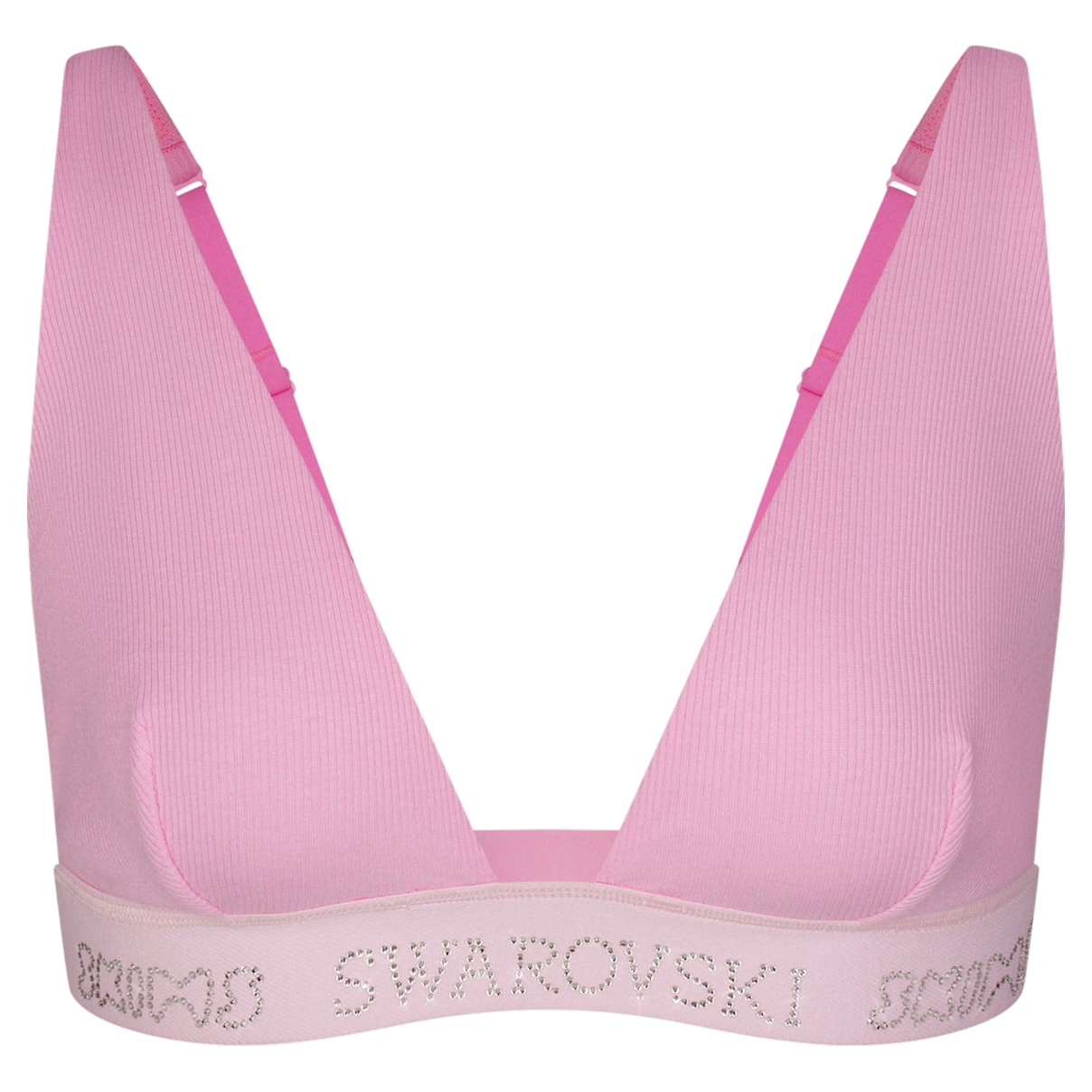 

Swarovski x SKIMS Bralette Scollatura Profonda Cotton Rib