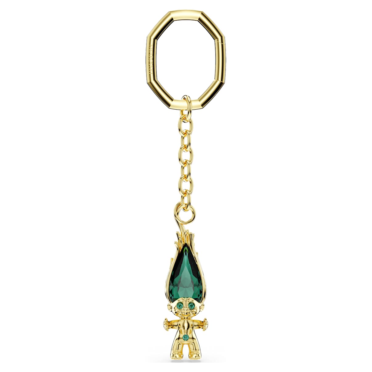 

Llavero Good Luck Trolls, Troll, Verde, Baño tono oro