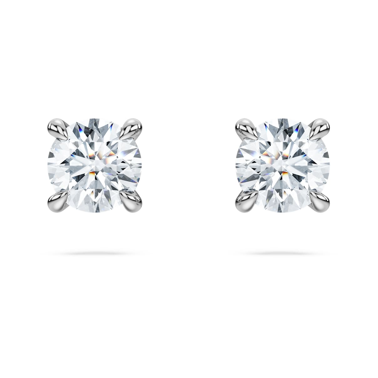 

Eternity solitaire stud earrings, Lab-grown diamonds 0.5 ct tw, Round shape, 14K white gold