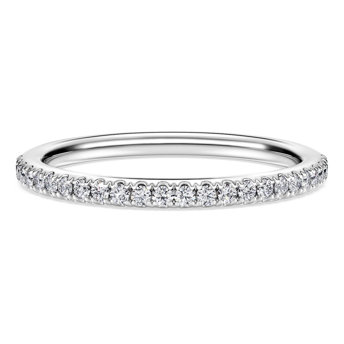 Anneau Eternity, Diamants de synthèse 0,2 ct tw, Forme ronde, Argent sterling