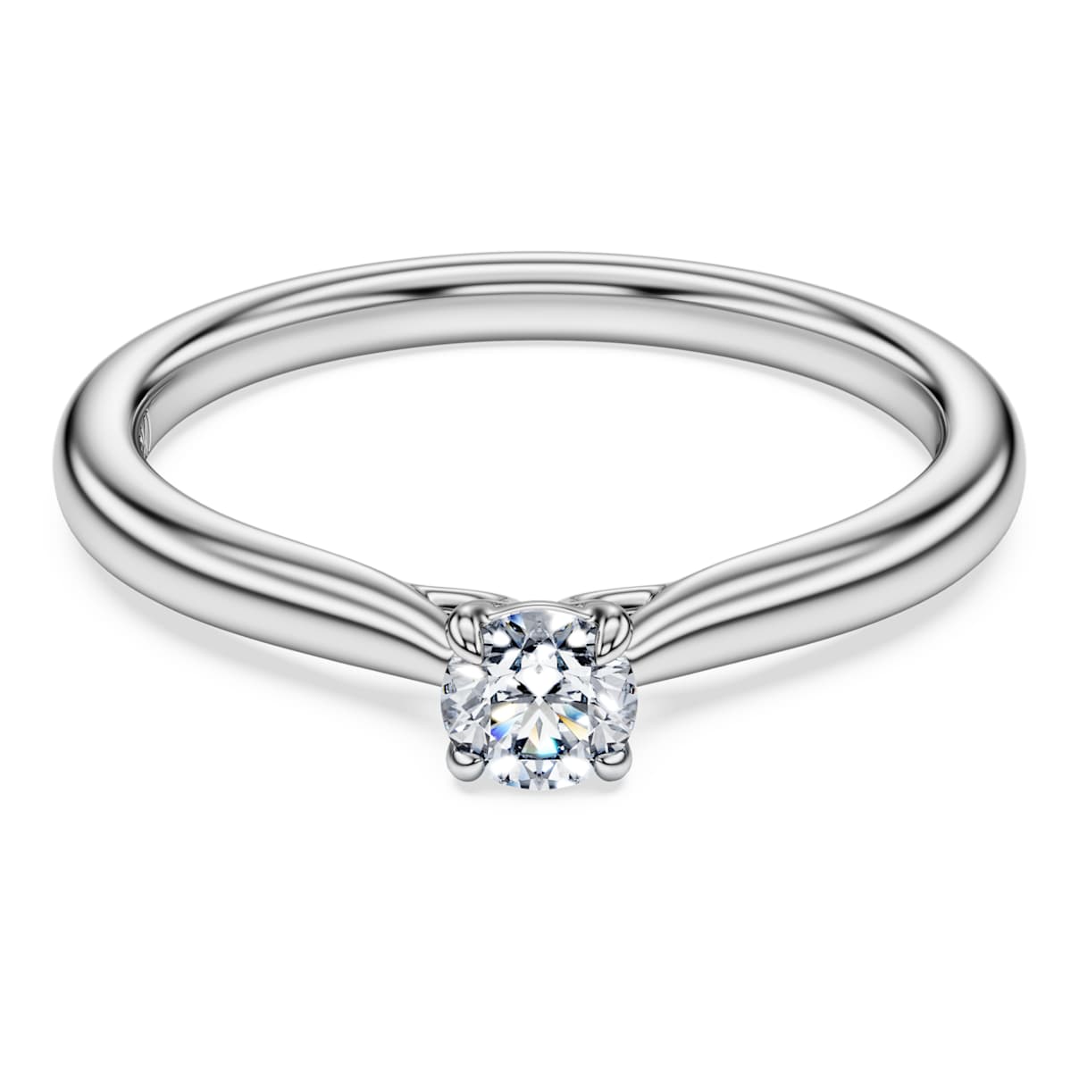 Eternity Solitärring, Im Labor gezüchtete Diamanten 0,25 ct tw, Rundschliff, Sterlingsilber