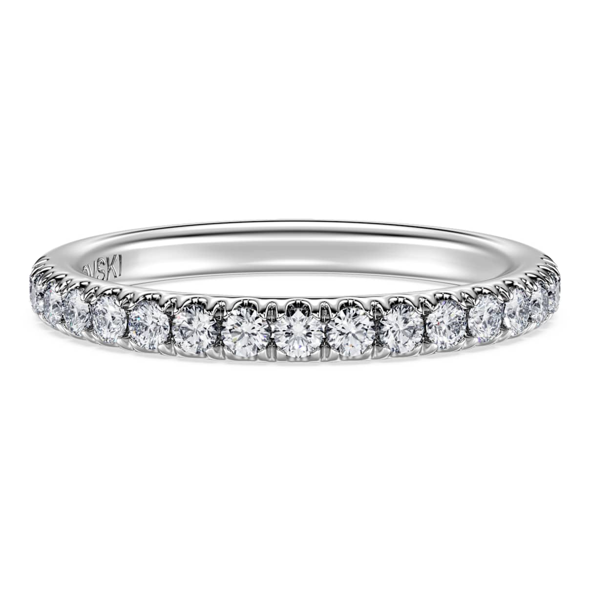Eternity Bandring, Im Labor gezüchteter Diamanten 0,4 ct tw, Rundschliff, 18K Weißgold