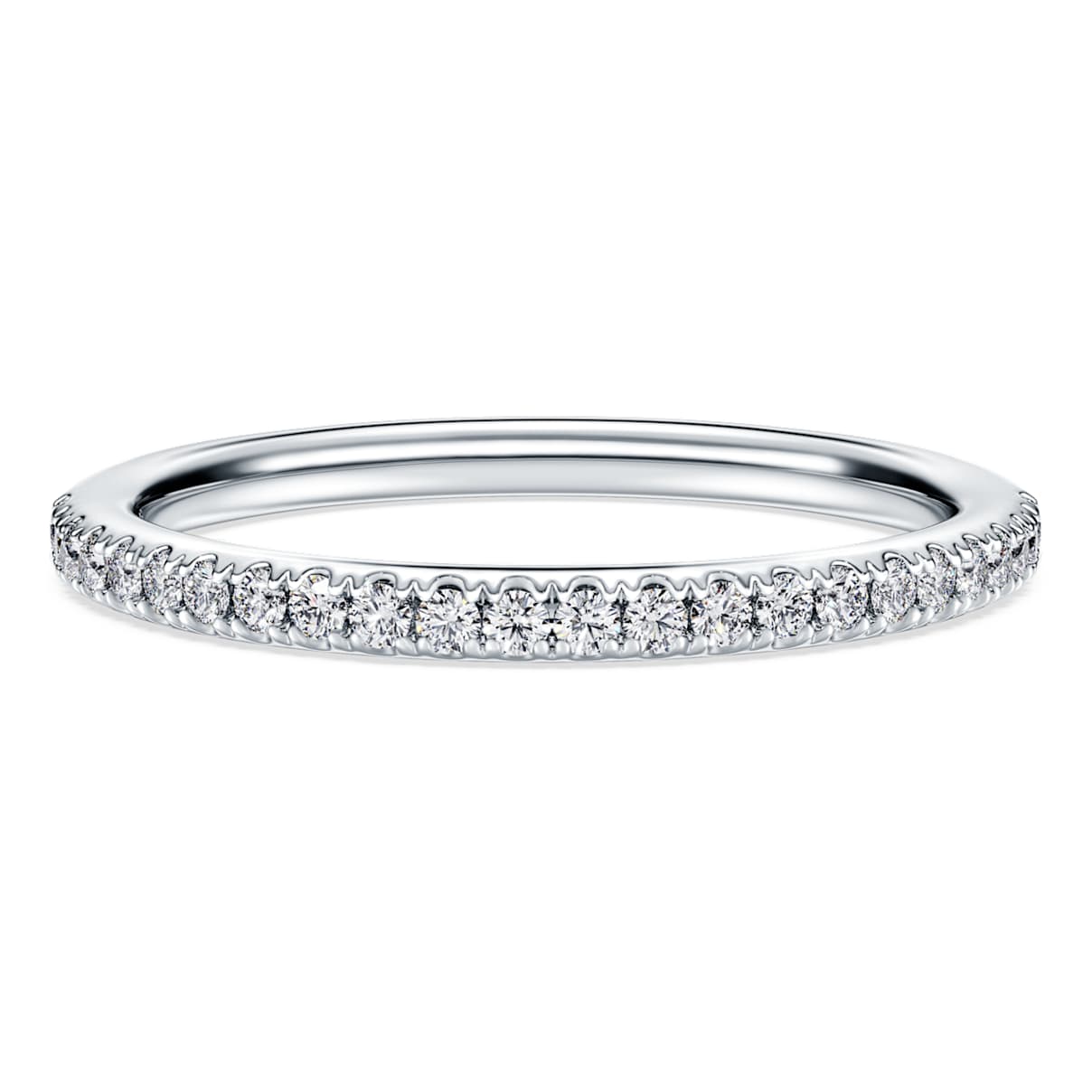Eternity Bandring, Im Labor gezüchteter Diamanten 0,2 ct tw, Rundschliff, 18K Weißgold