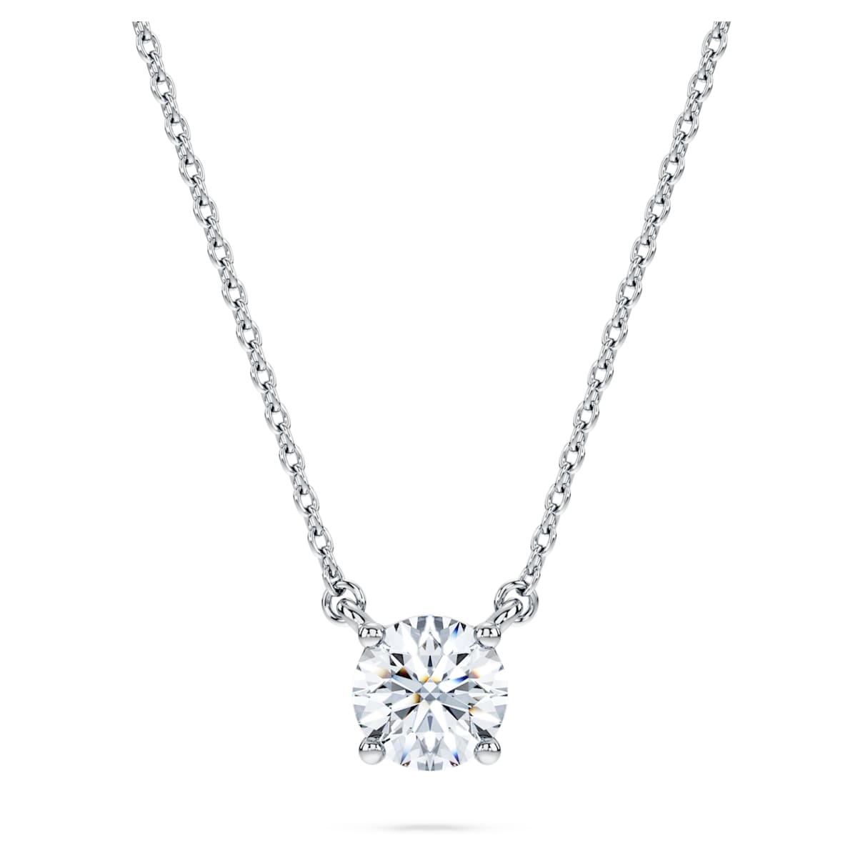 

Pendentif solitaire Eternity, Diamants de synthèse 0,5 ct tw, Forme ronde, Or blanc 18 carats
