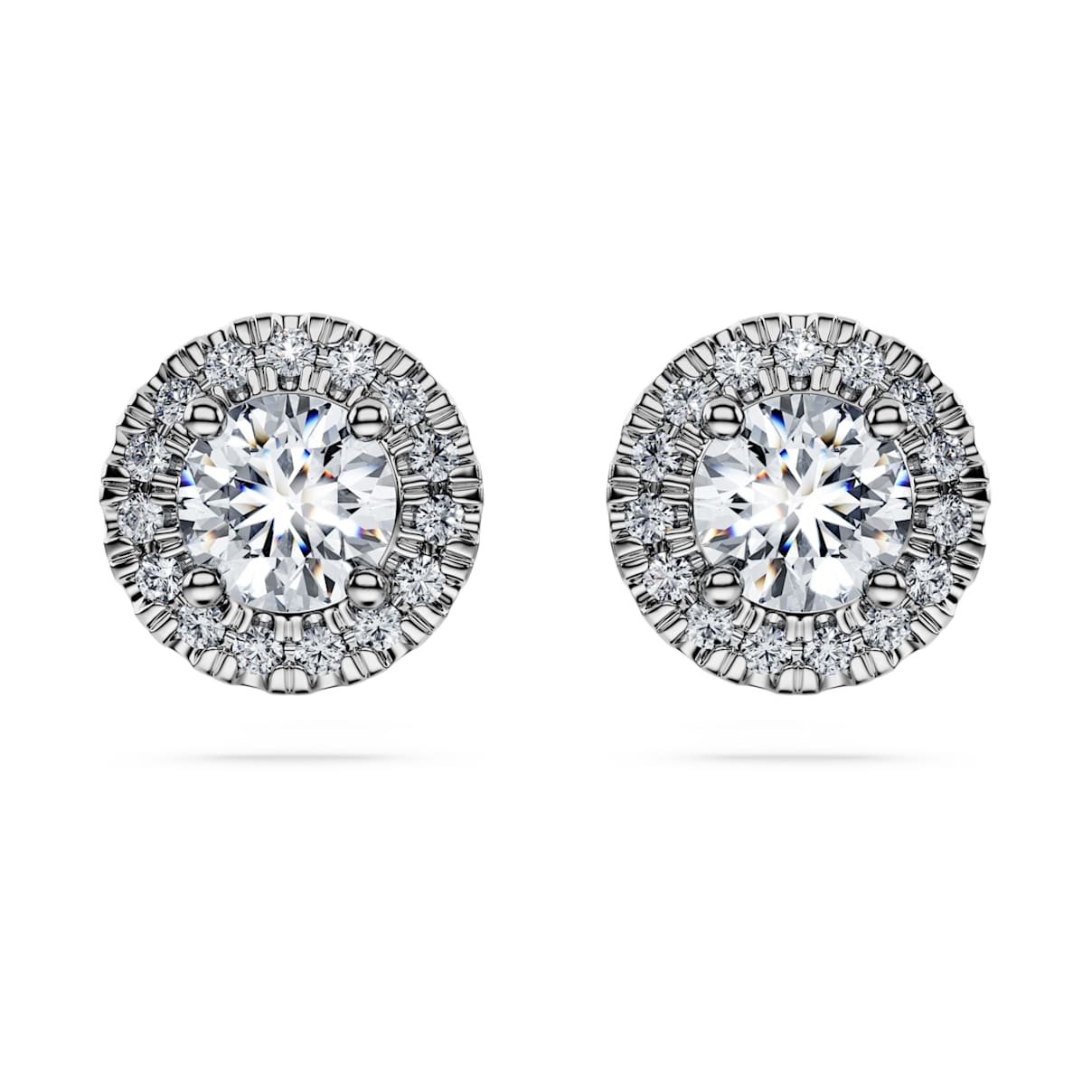 

Eternity ハロースタッドピアス, ラボラトリー・グロウン・ダイヤモンド 1.25 ct tw, ラウンドシェイプ, 18Kホワイトゴールド