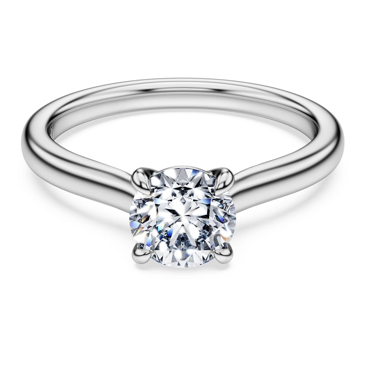 Eternity Solitärring, Im Labor gezüchteter Diamanten 1 ct tw, Rundschliff, 18K Weißgold