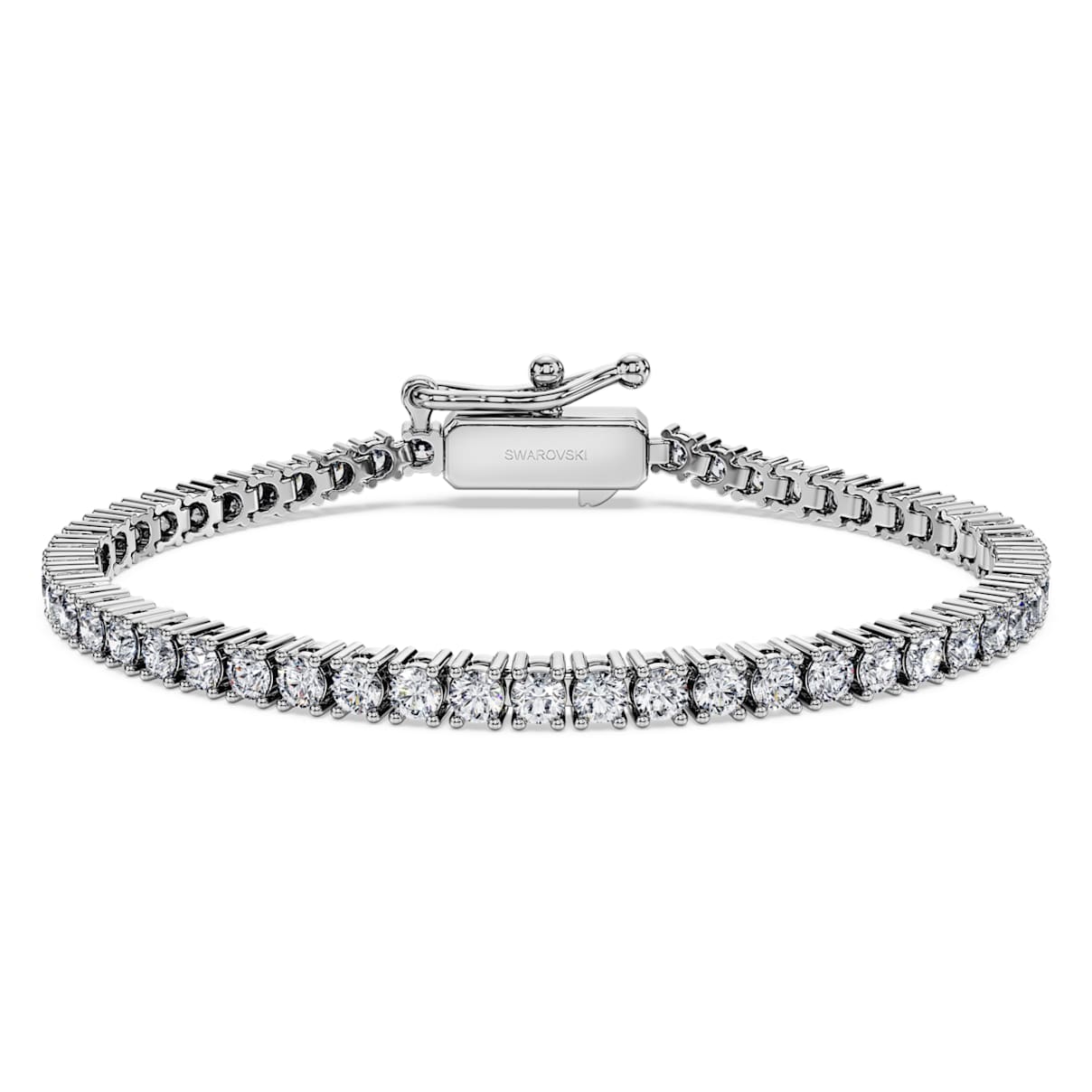 Eternity Tennis Armband, Im Labor gezüchteter Diamanten 3 ct tw, Rundschliff, 18K Weißgold