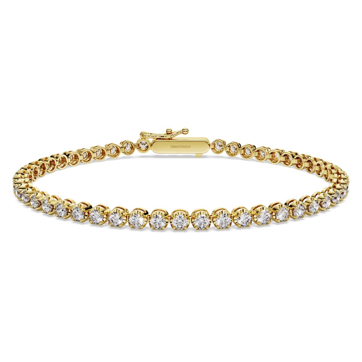 

Braccialetto Eternity Tennis, Diamanti creati in laboratorio 2,5 ct tw, Forma rotonda, Oro giallo 18 K