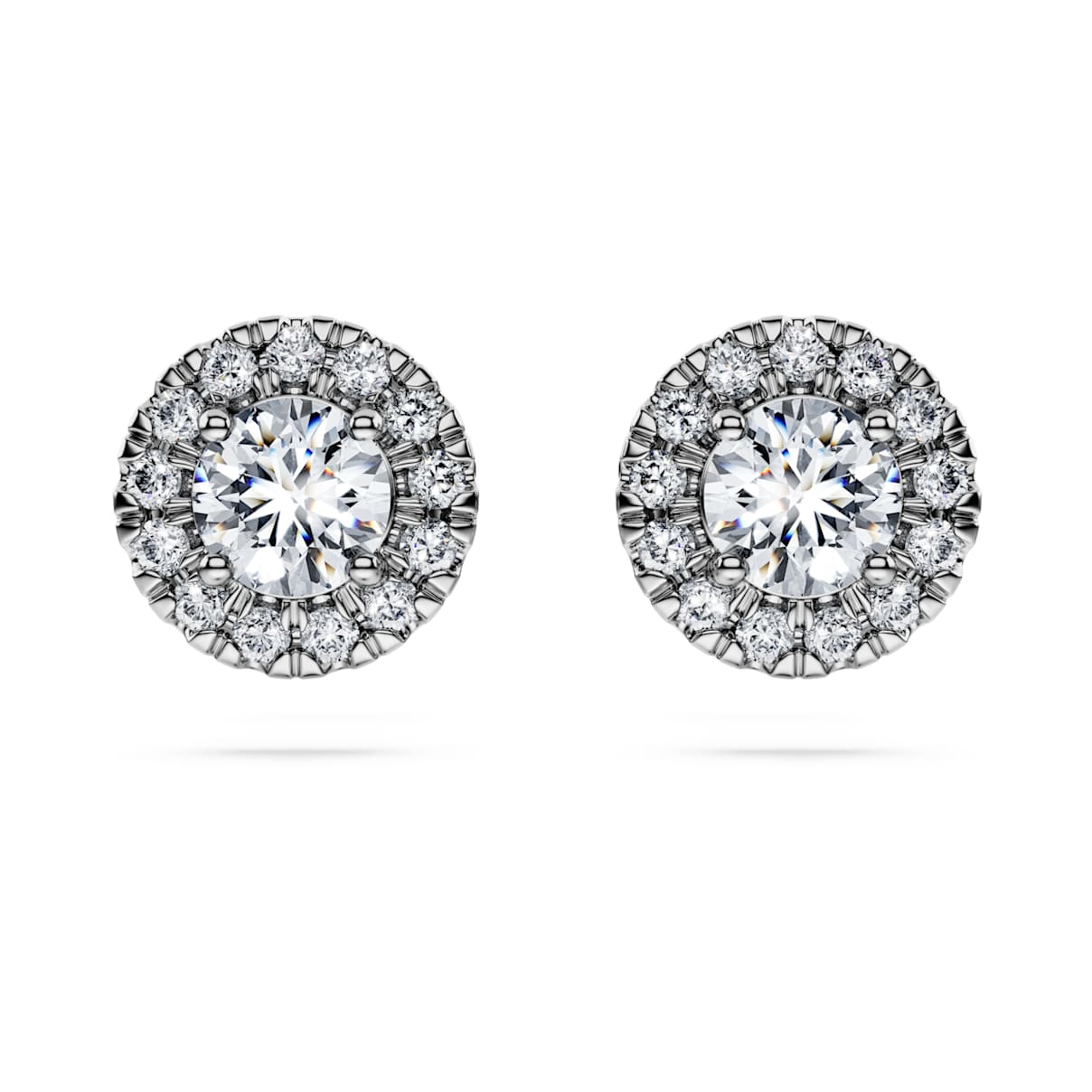 Shop Swarovski Eternity Stud Earrings In White