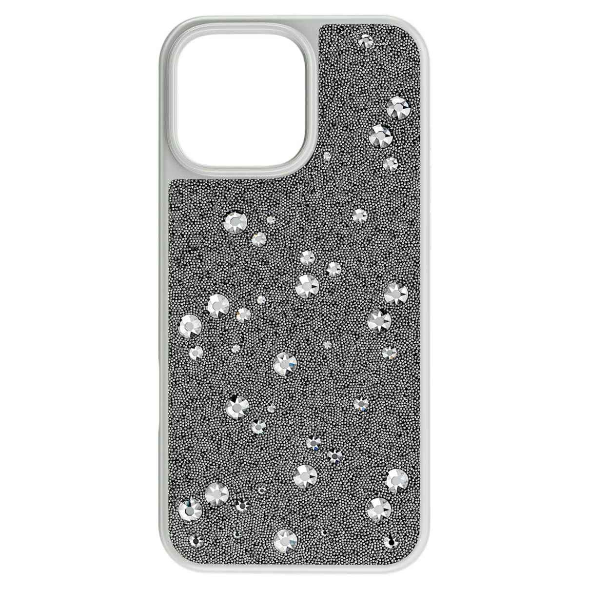 

High smartphone case, Scattered design, iPhone® 16 Pro Max, Silver tone