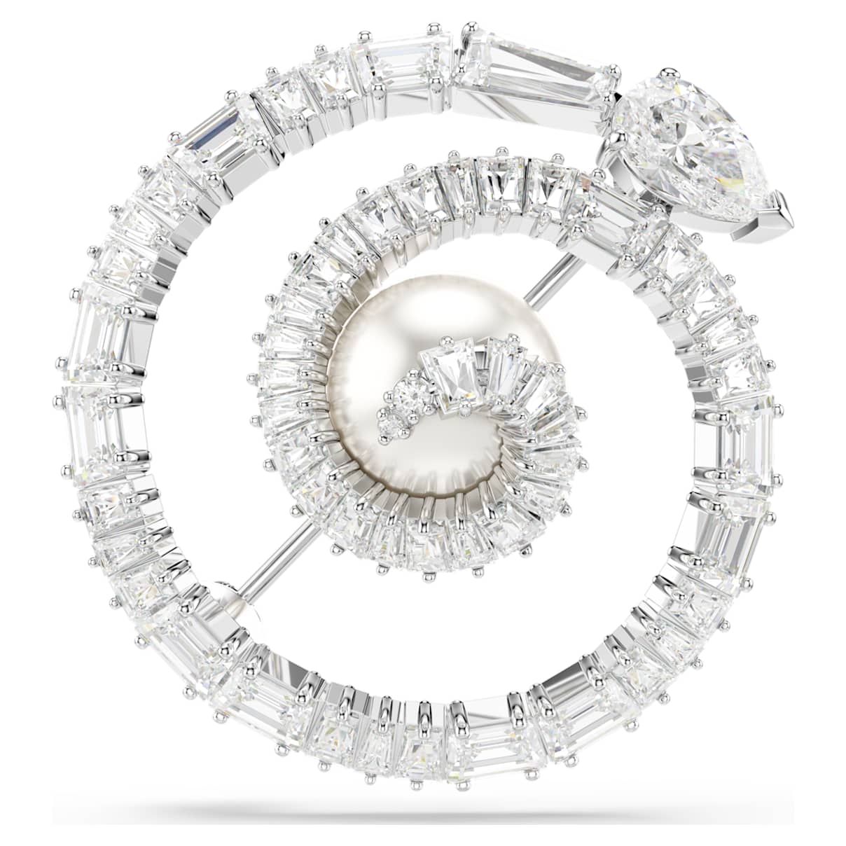 Swarovski Snake Brooch In 白色