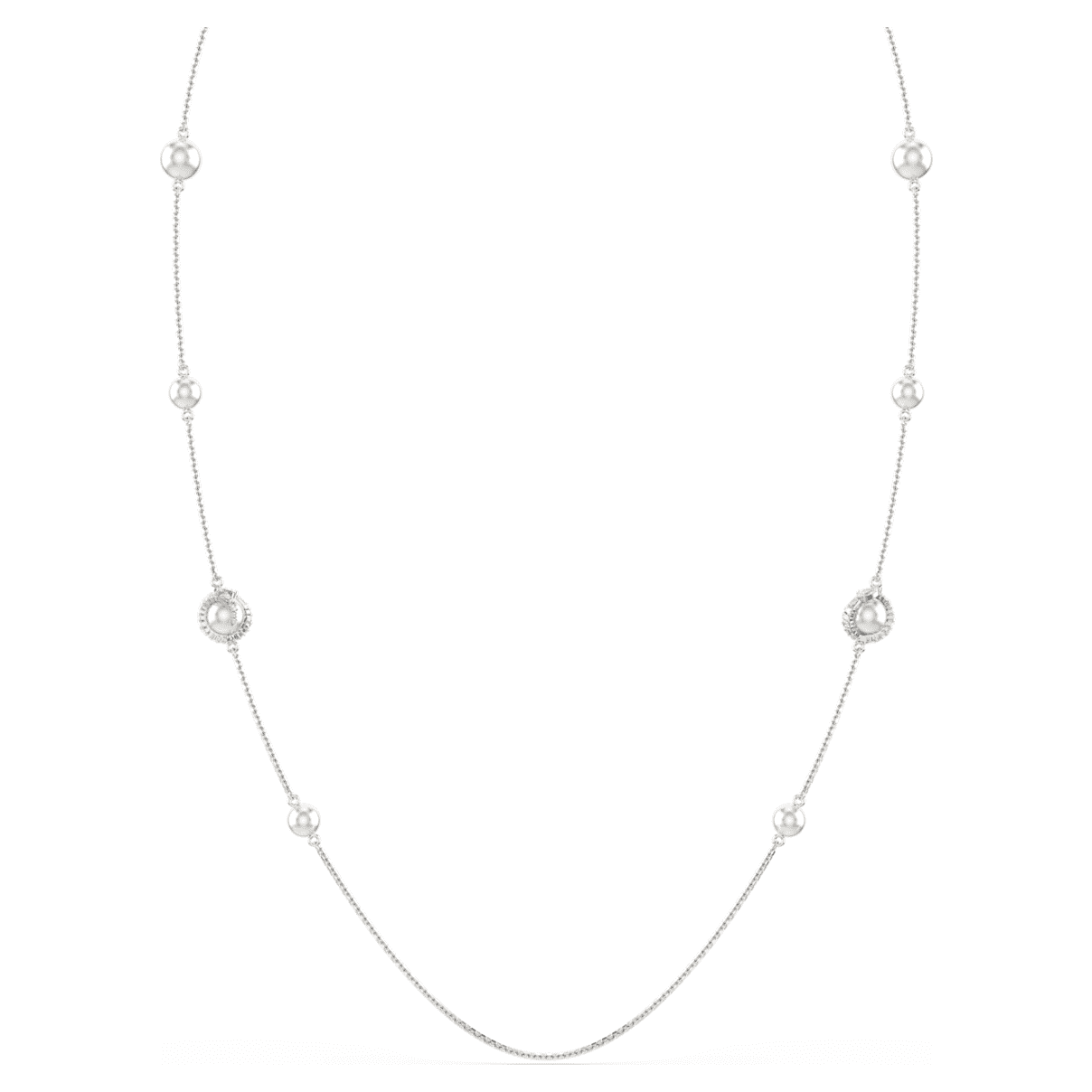 

Snake strandage, Crystal pearl, Mixed cuts, Year of the Snake, White, Rhodium plated