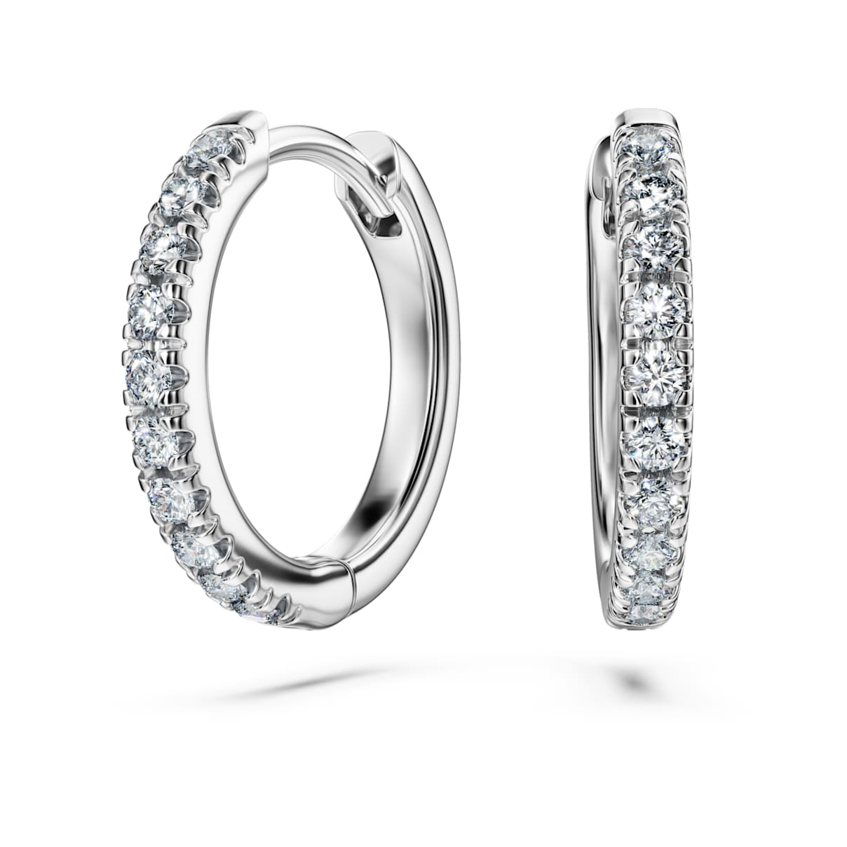 

Eternity フープピアス, ラボラトリー・グロウン・ダイヤモンド 0.2 ct tw, ラウンドシェイプ, 中, 18Kホワイトゴールド