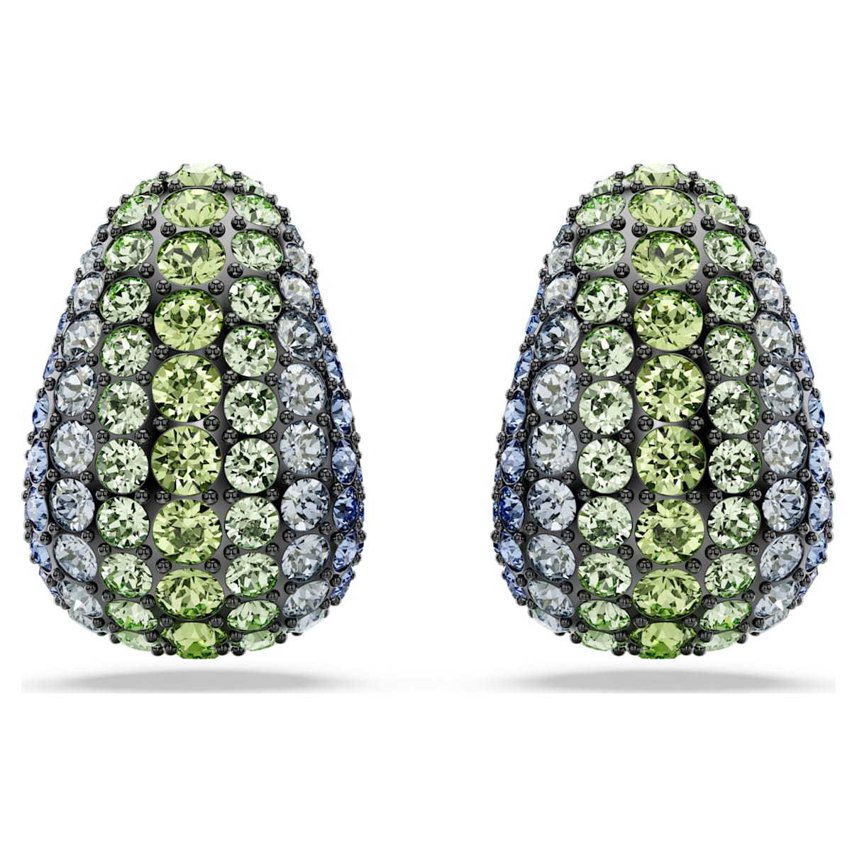 

Sublima drop earrings, Round cut, Small, Multicoloured, Ruthenium plated