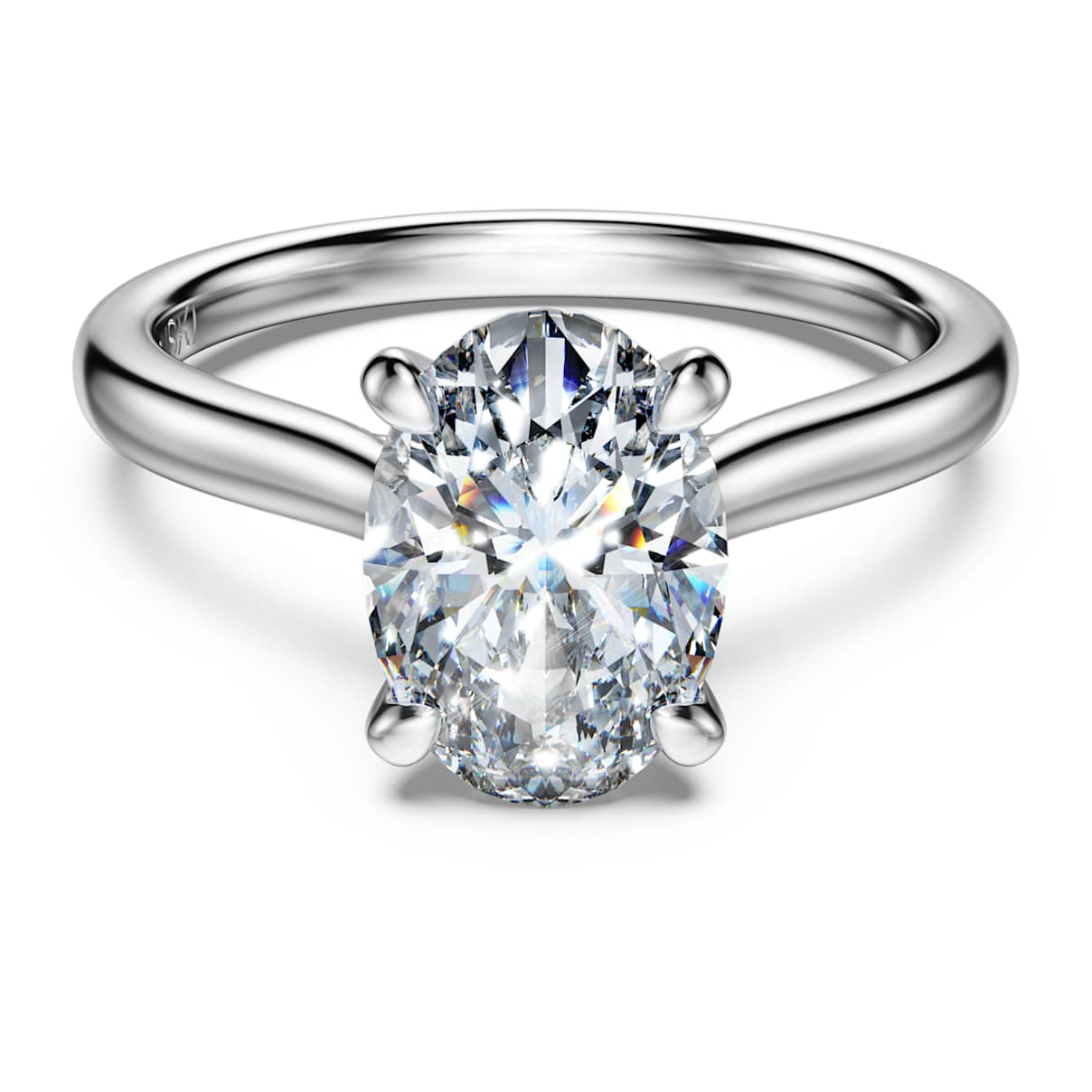 

Anello solitario Eternity, Diamanti creati in laboratorio 2 ct tw, Taglio Oval, Oro bianco 18 K