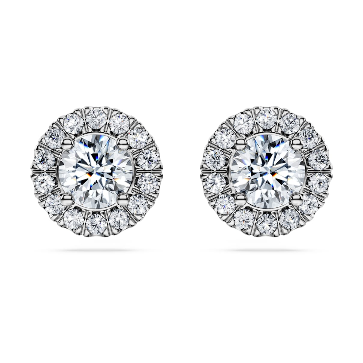 Shop Swarovski Eternity Stud Earrings In White