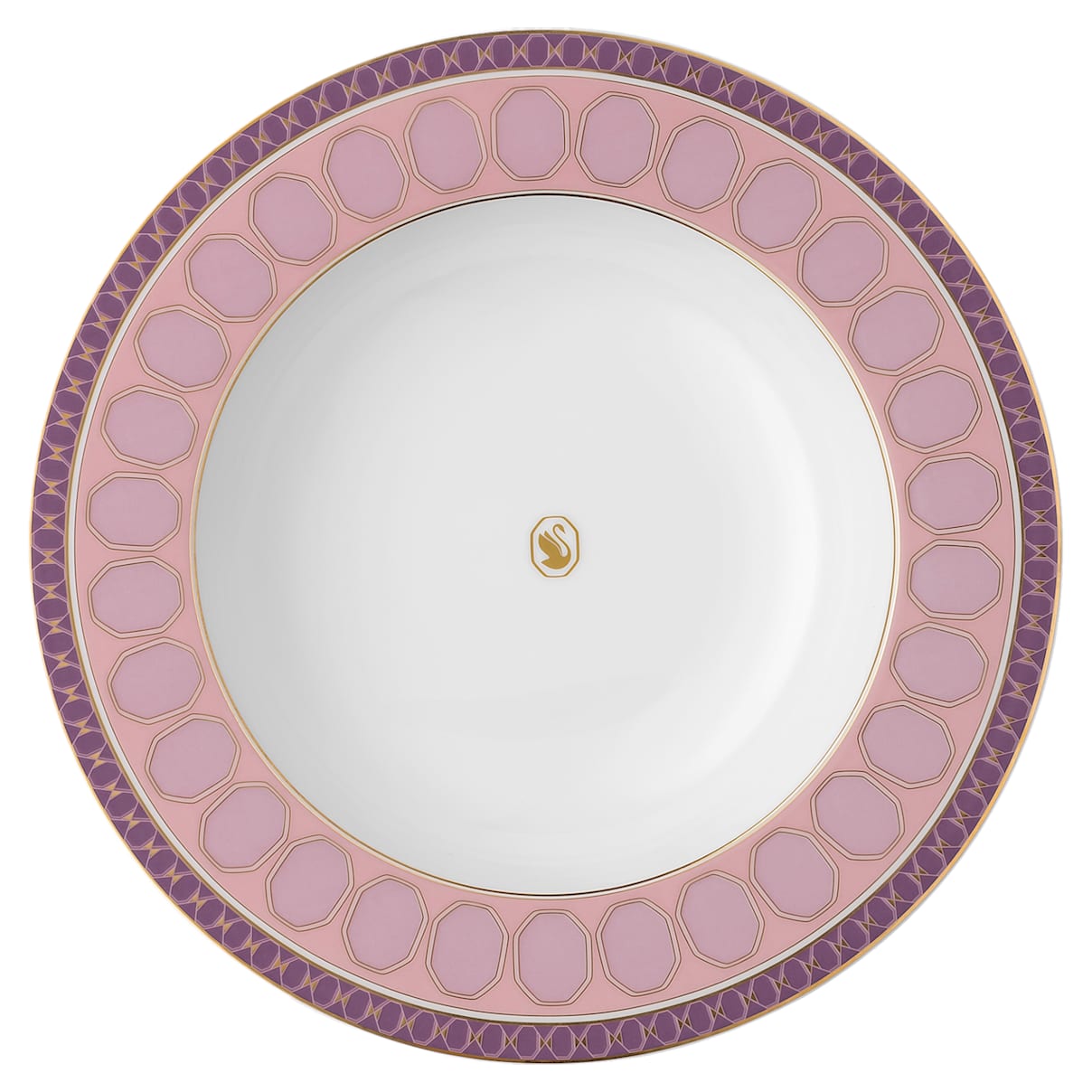 

Signum soup plate, Porcelain, Pink