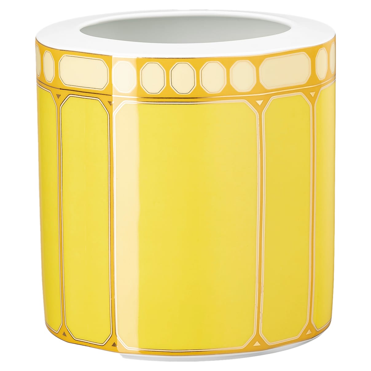 

Signum vase, Porcelain, Wide, Yellow