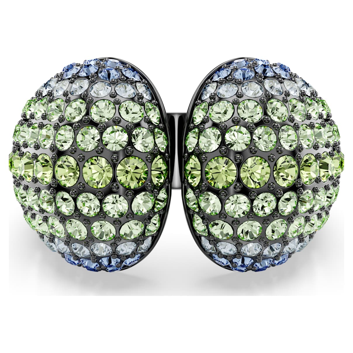

Sublima cocktail ring, Round cut, Multicoloured, Ruthenium plated