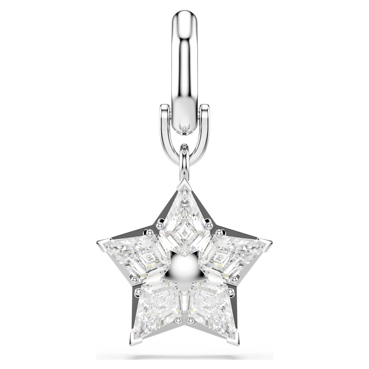 

Symbolica Charm, Stern, Weiß, Rhodiniert