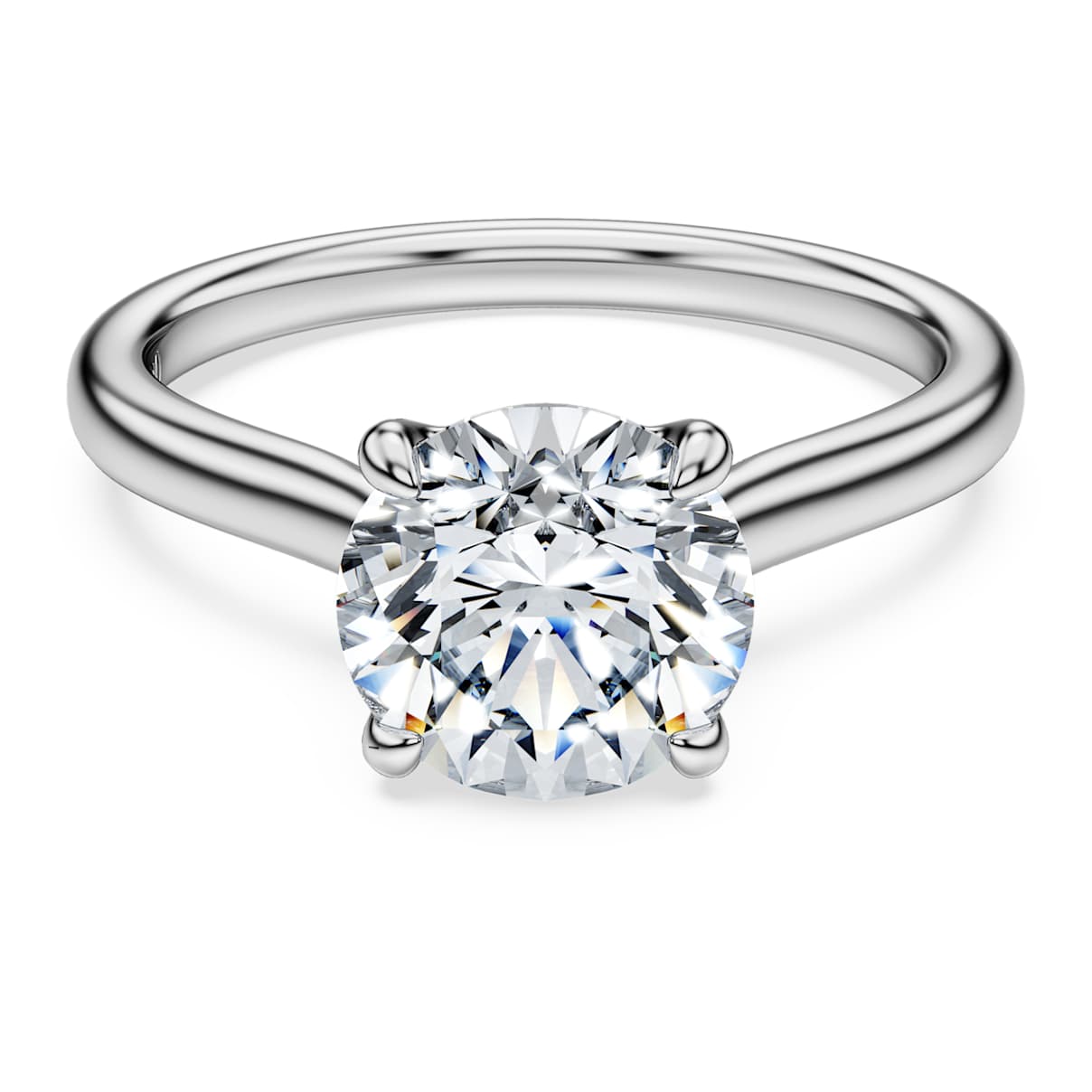 Eternity Solitärring, Im Labor gezüchteter Diamanten 2 ct tw, Rundschliff, 18K Weißgold