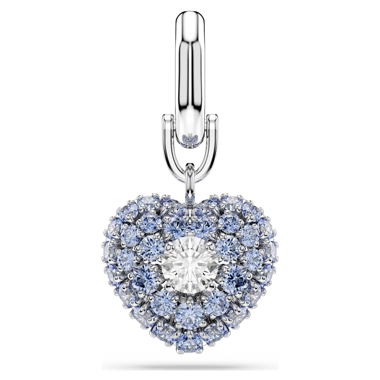 Symbolica Charm, Herz, Blau, Rhodiniert