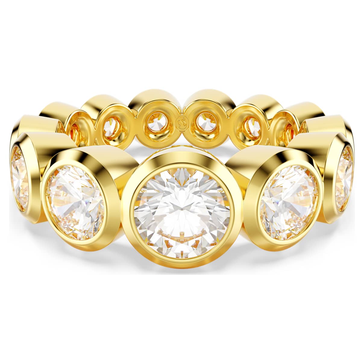 

Anillo Imber, Tallas redondas combinadas, Blanco, Baño tono oro