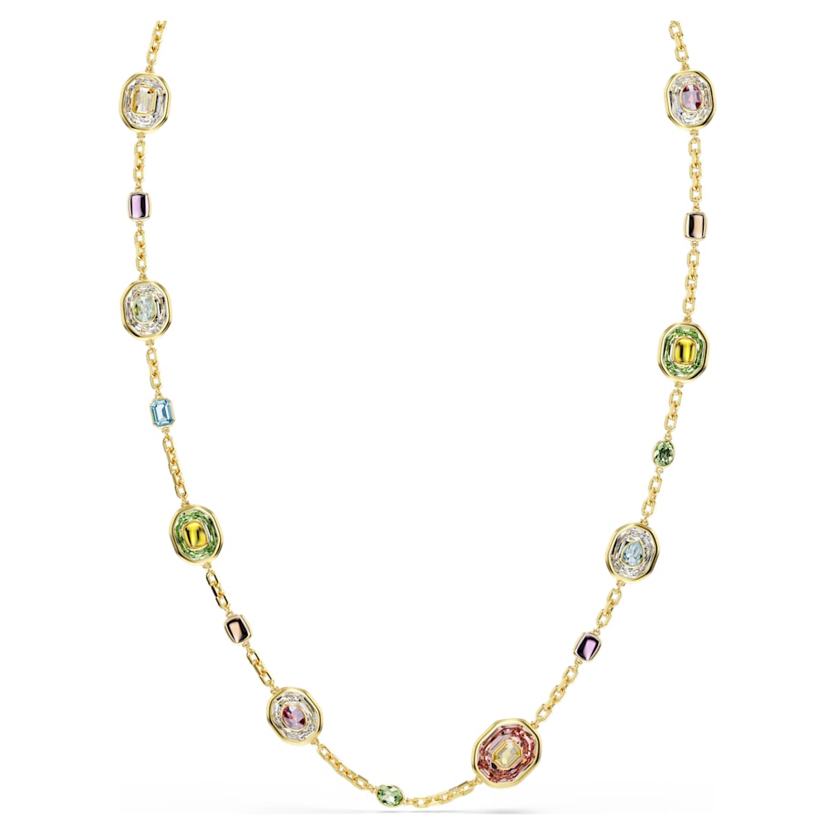

Chroma strandage, Octagon cut, Multicolored, Gold-tone plated