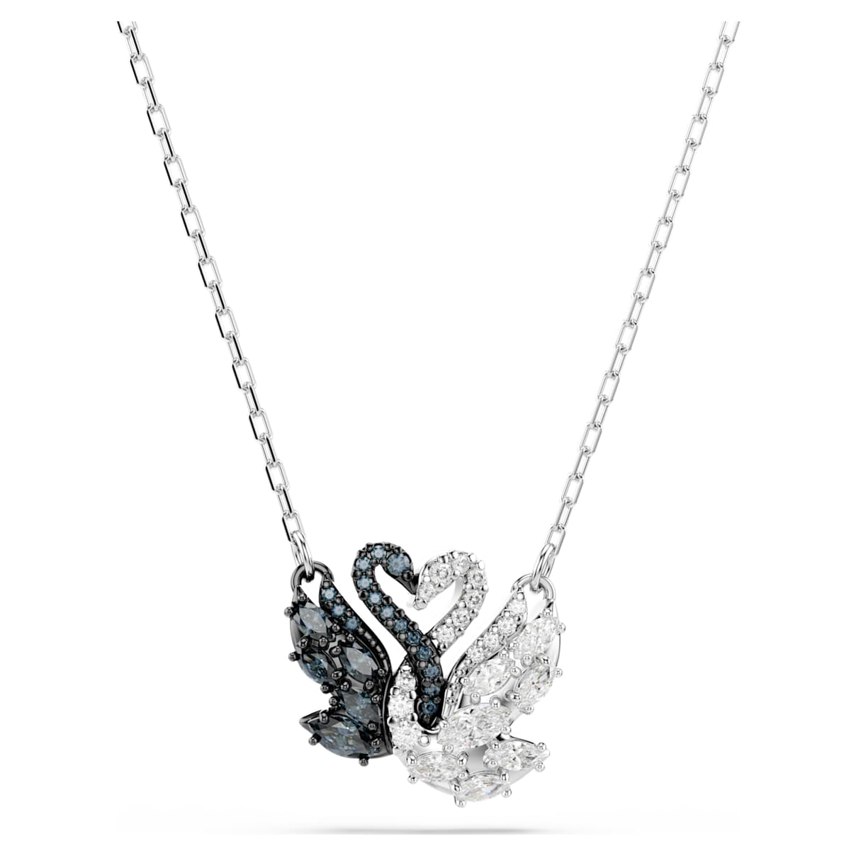 

Swan pendant, Swan, Black, Mixed metal finish
